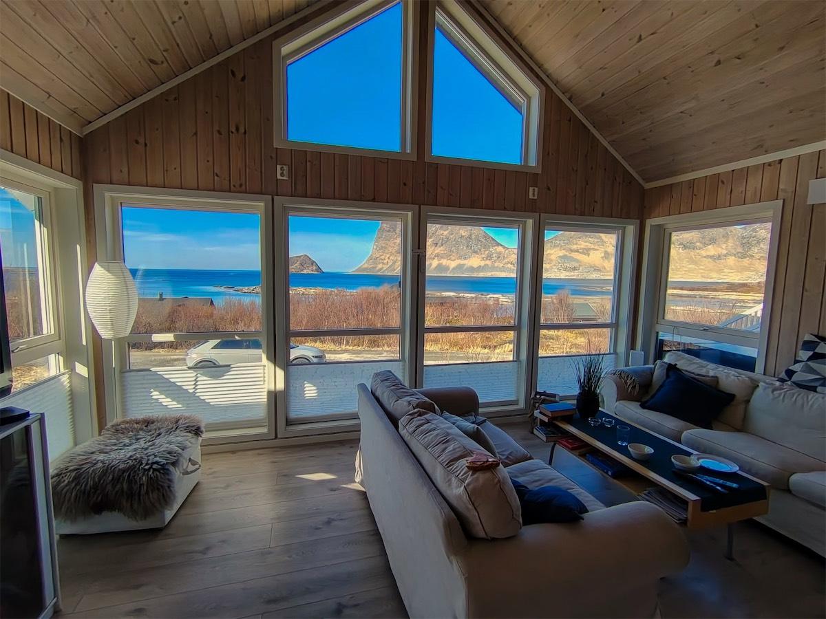 Living room with panoramic windows